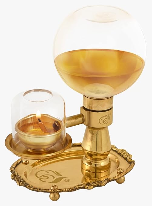 Buy Akhand Deep Oil Model Akhand Diya for Pooja Brass Oil lamp with