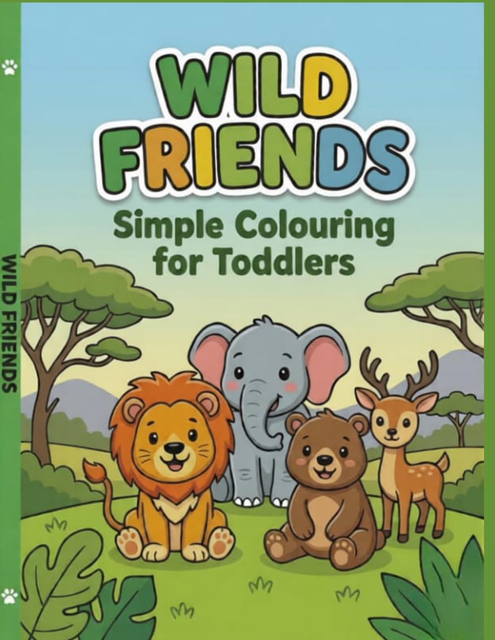WILD FRIENDS Simple colouring for toddlers