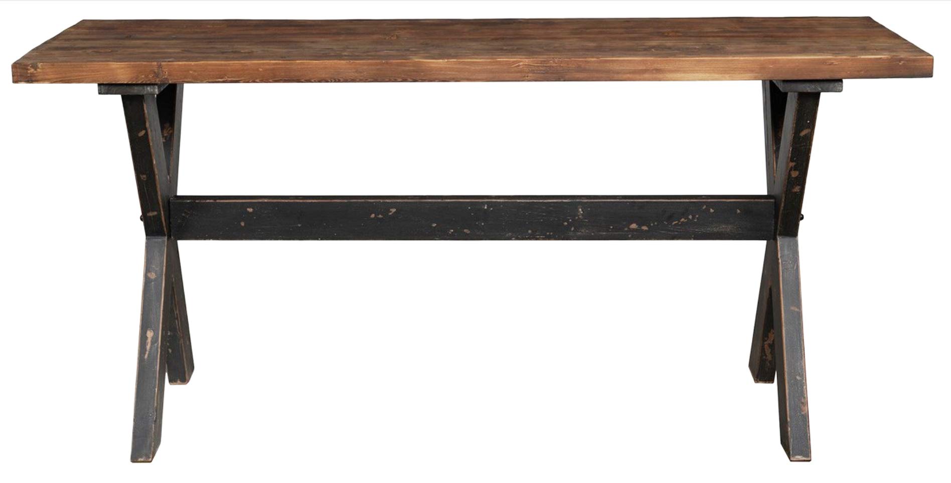 Amazon Com Huge X Large Reclaimed Wood Gathering Bar Table 77 Inch Top And Distressed Wood Black Painted Legs Great Piece As A Dining Table Bar Table Or Recreation Table For Your Living