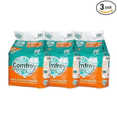 Comfrey Adult Diaper Pant Style Easy Wear Extra Large Pack of 3(10 piece in 1 pack)
