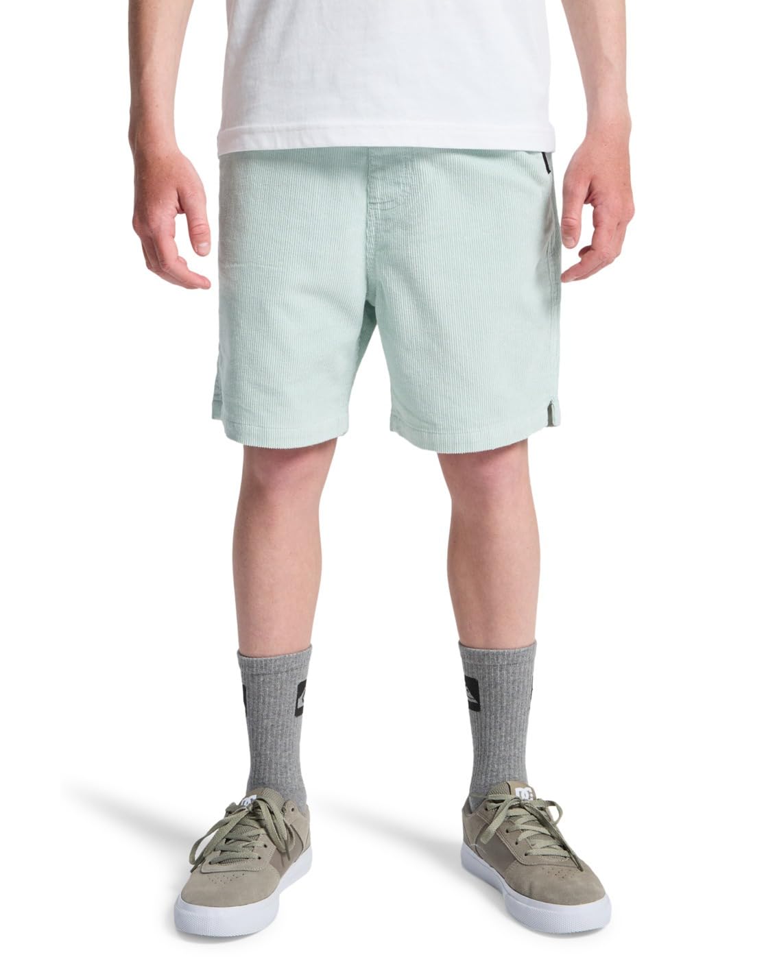 Quiksilver Elastic Waist Walkshorts Taxer Cord Youth Boys Blue