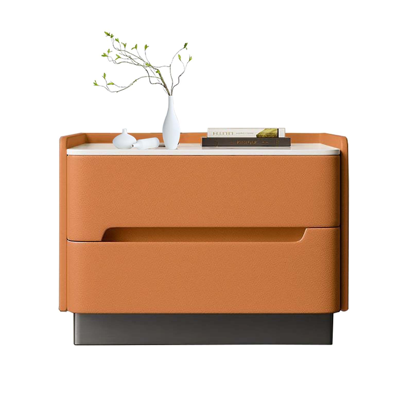 YSUEFIJO Comodini da Camera da Letto, Comodino con Due Cassetti, Comodino Moderno da Notte, Cassettiera Scrivania Stretta, Tavolino Laterale da Divano, Montaggio Facile