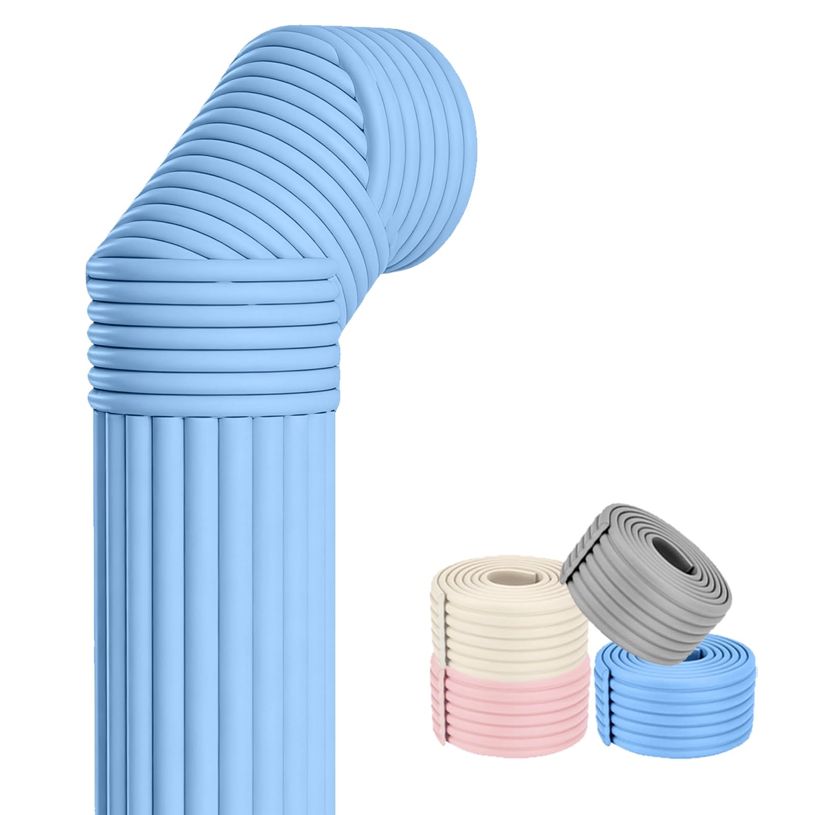 Rohrisolierung Außenbereich, Selbstklebende Rohrumwicklung Aus Dickem Schwamm, Wasserrohrisolierung, Thermoschaumstreifen, Einfache Installation, Mit Selbstklebender Rückseite(Blue,2pcs)