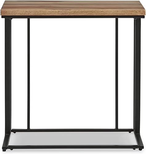 Miniatura 3 de Signature Design by Ashley Bellwick - Mesa auxiliar para silla, 24 pulgadas de ancho x 14 pulgadas de profundidad x 23 pulgadas de alto, marrón