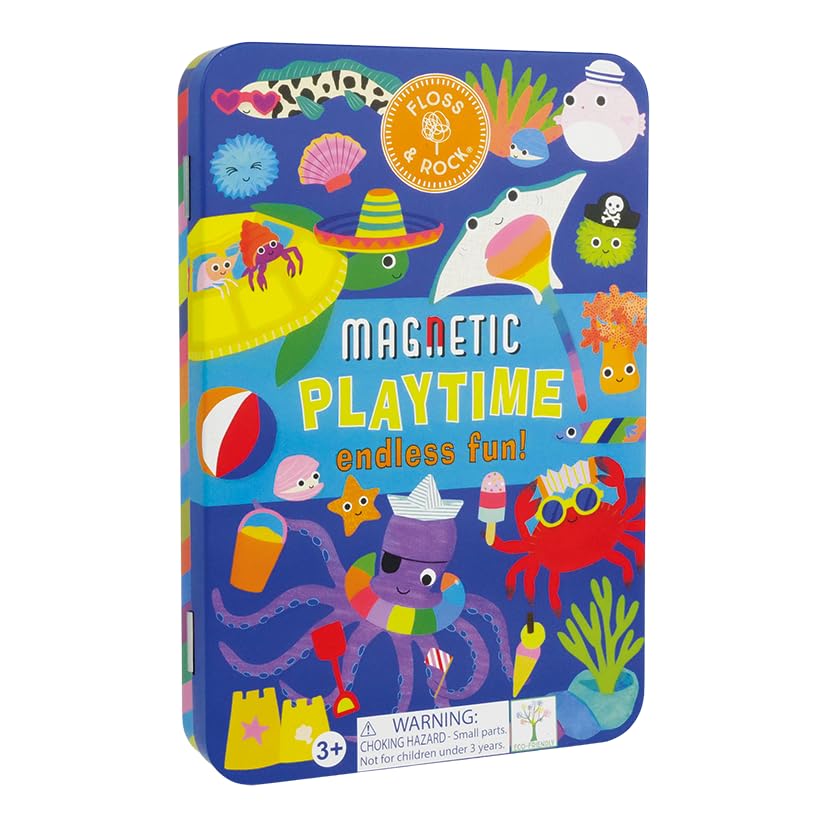 Floss & Rock Ocean Magnetic Playtime Tin Set