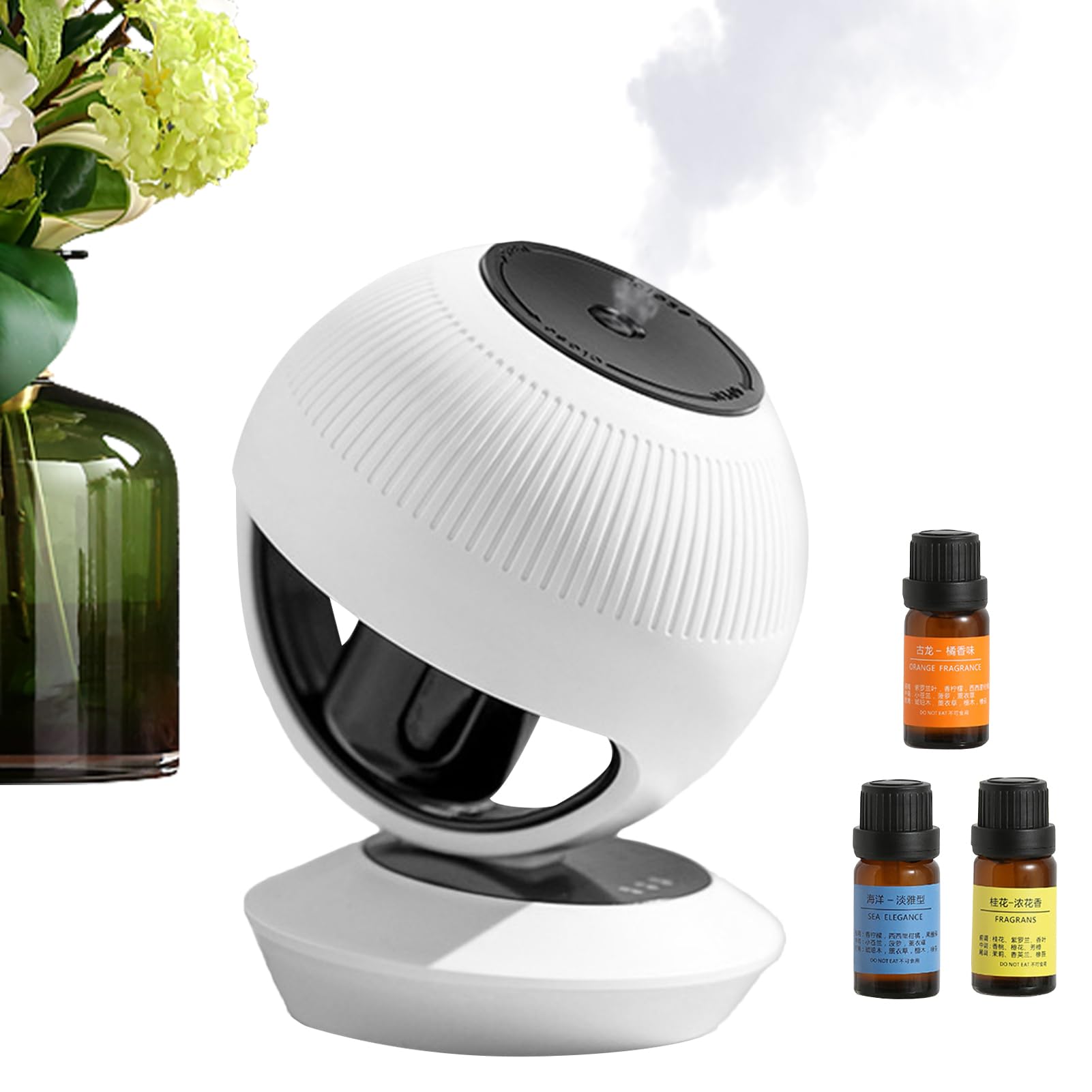 Petite boule blanche pour aromathérapie et diffuseur de voiture - 8