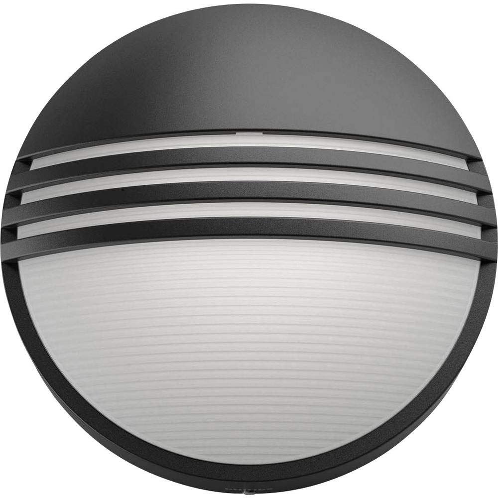 Philips luminaire extérieur LED applique murale noire Yarrow lumière blanc chaud