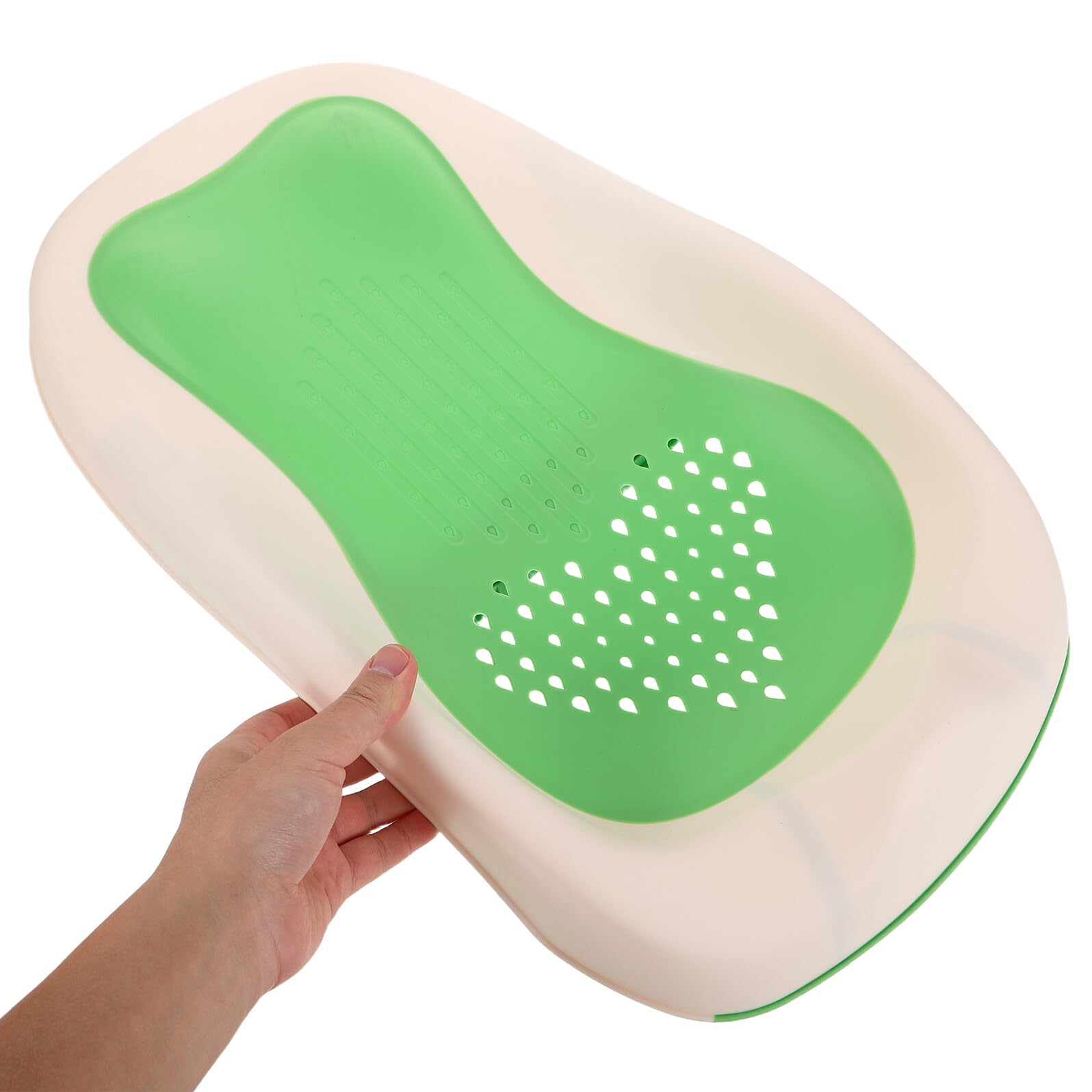 UPKOCH Badewannensitz für Junge Mädchen Rutschfester Unterseite Sitz und Liegeposition Tragbar und Leicht Erhöhte Position für Hygiene Erleichtert Eltern das Baden