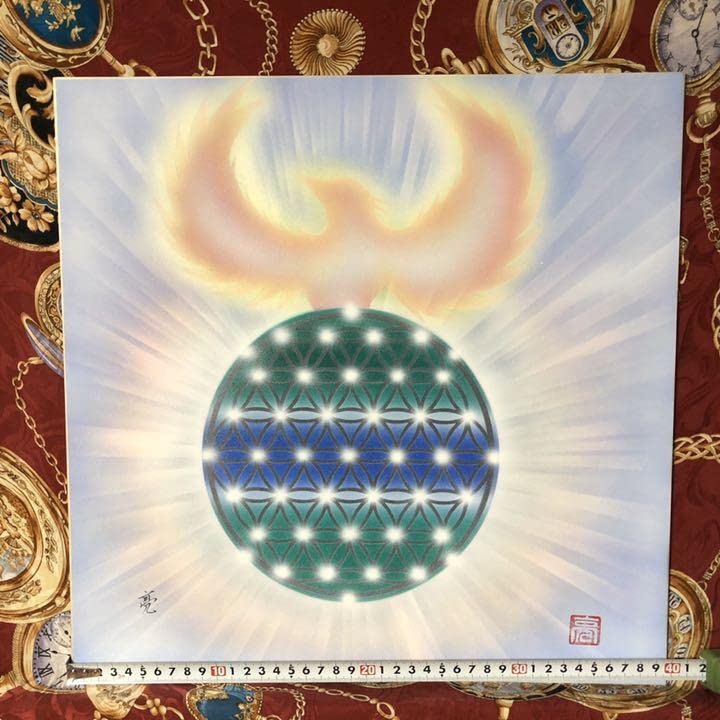 Amazon.co.jp: 風水エナジーアート八咫烏ヤタガラス神聖幾何学