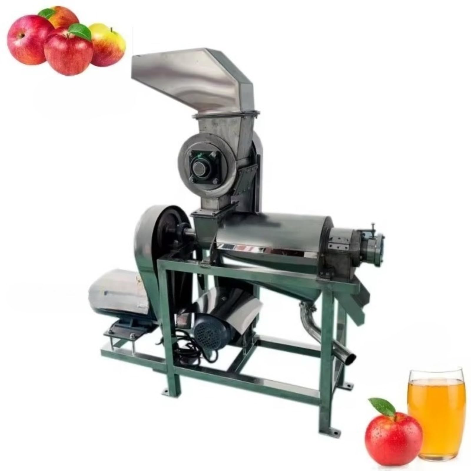 Commercial Cold Press Juice Machine Fruit Vegetable Press Juicer with Crusher Industrial Juice Extractor for Catering Beverage Businesses