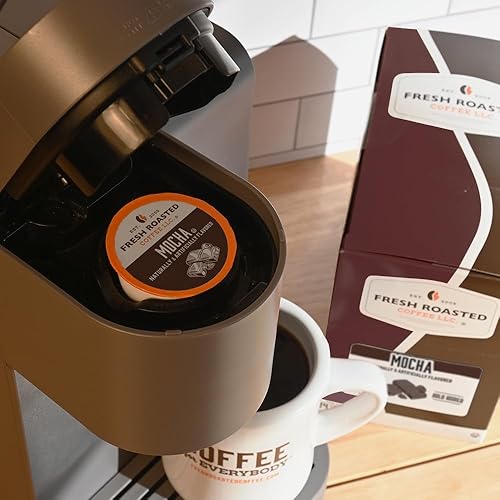 Miniatura 82 de Fresh Roasted Coffee, Peaberry de Tanzania, tostado ligero, Kosher, compatible con K-Cup, 24 cápsulas