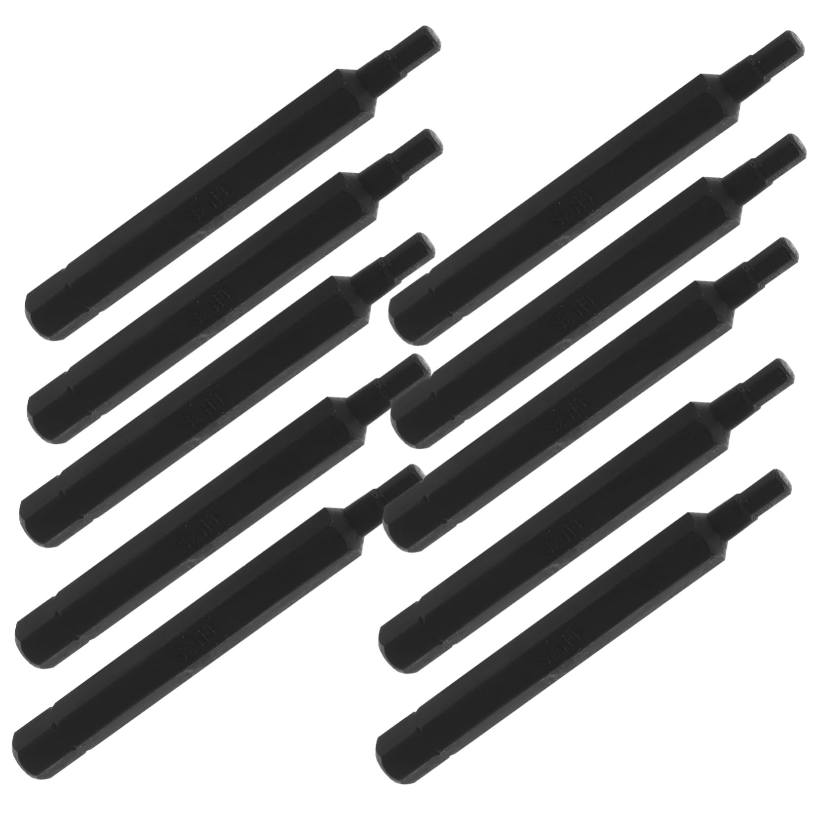 Jeu D'embouts de Tournevis Hexagonaux 4mm, Lot de 10 Set de Set de Noirs | Acier Inoxydable, pour Moto, Entretien et Réglage, Format Portable, Design Multifonction Sûr et Stable