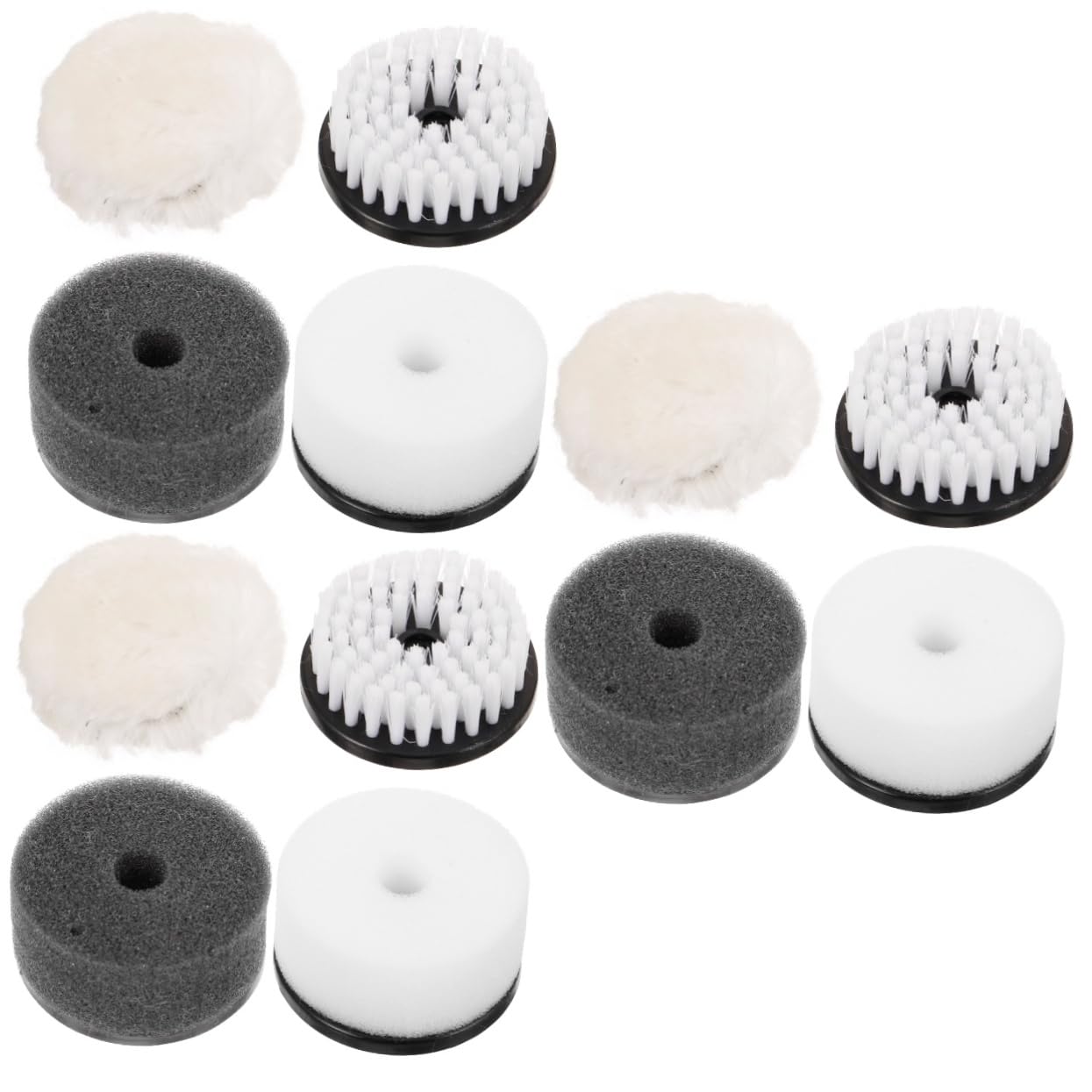 FRCOLOR 3 Series Cepillo De Pulido Juego De Cepillos para Quitar El Polvo Cuidado Limpieza para Aplicador Almohadillas De Pulido Limpiador Pulidores para Gamuza 4 Piezas x 3