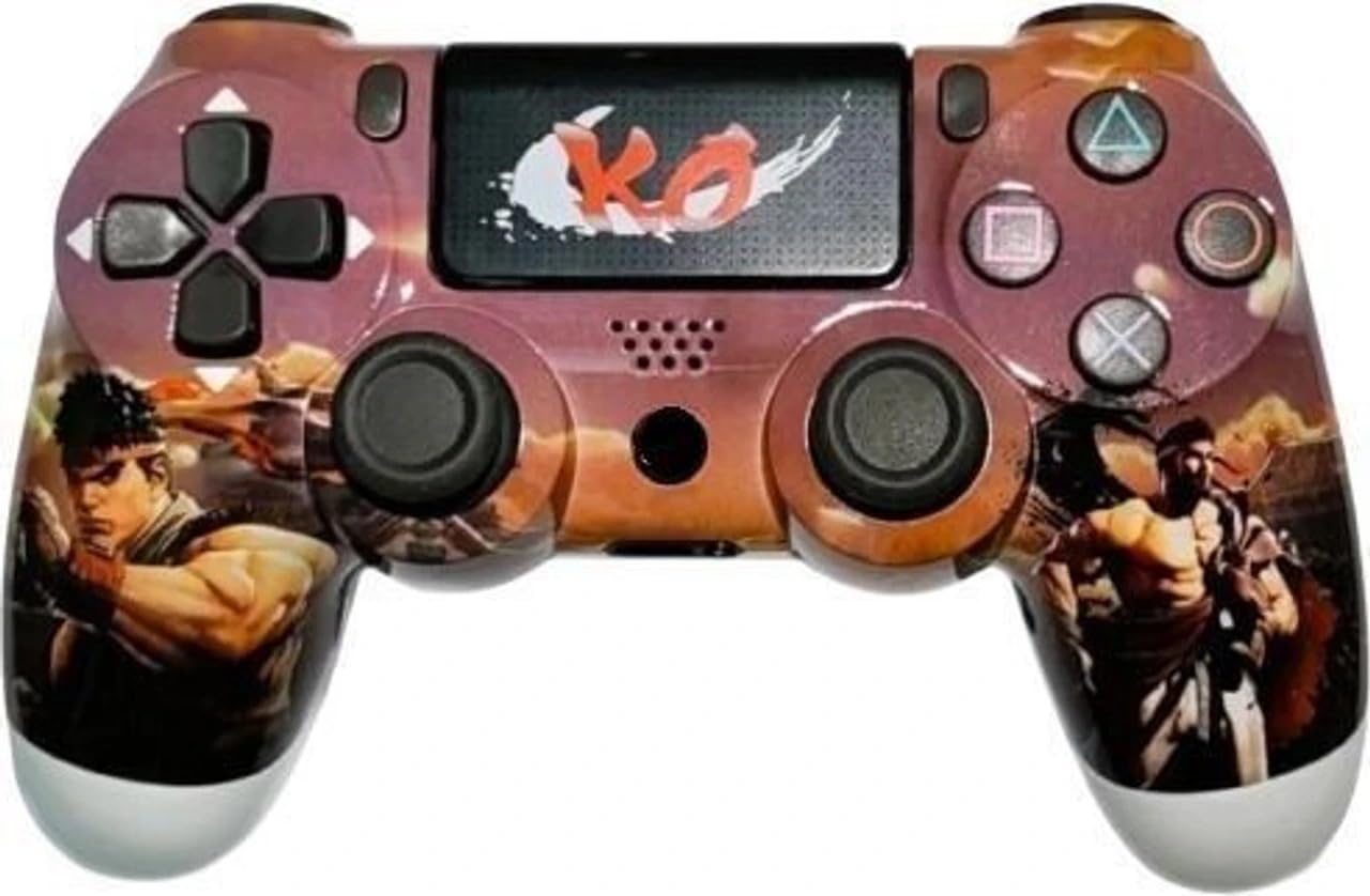 Game Switch Wireless Gaming Controller Compatible with PS4/Pro/Slim, Custom Printed Edition Gamepad with Dual Vibration, Touch Pad and Audio Jack-image-23