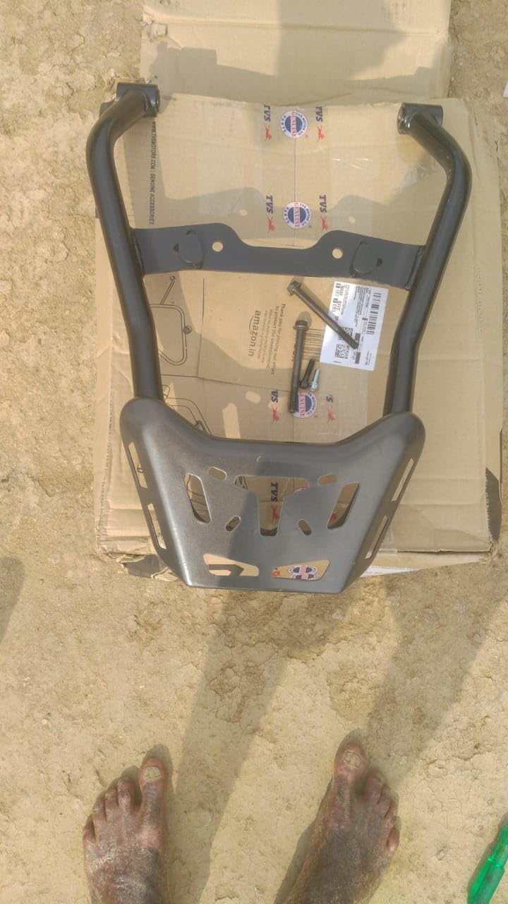 TVS Rear Rack Kit Black : Amazon.in: Car & Motorbike