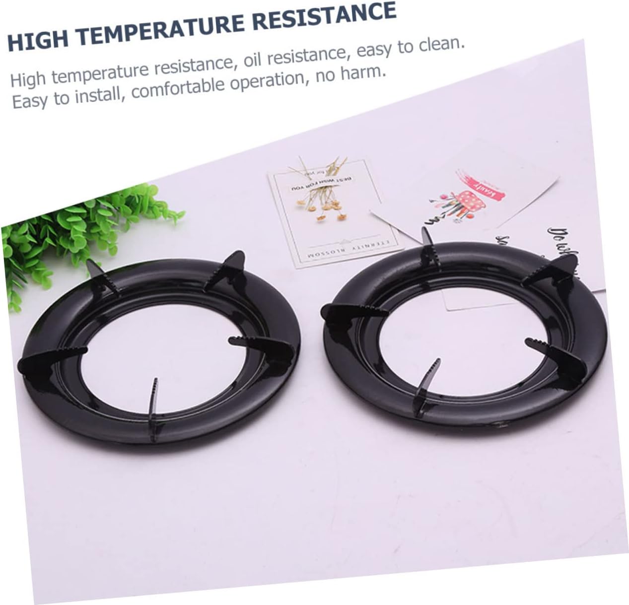 3pcs Convenient Wok Ring Gas Stove Rack Replaceable Stove Grate Iron Material for Kitchen Supplies Hotel Restaurant
