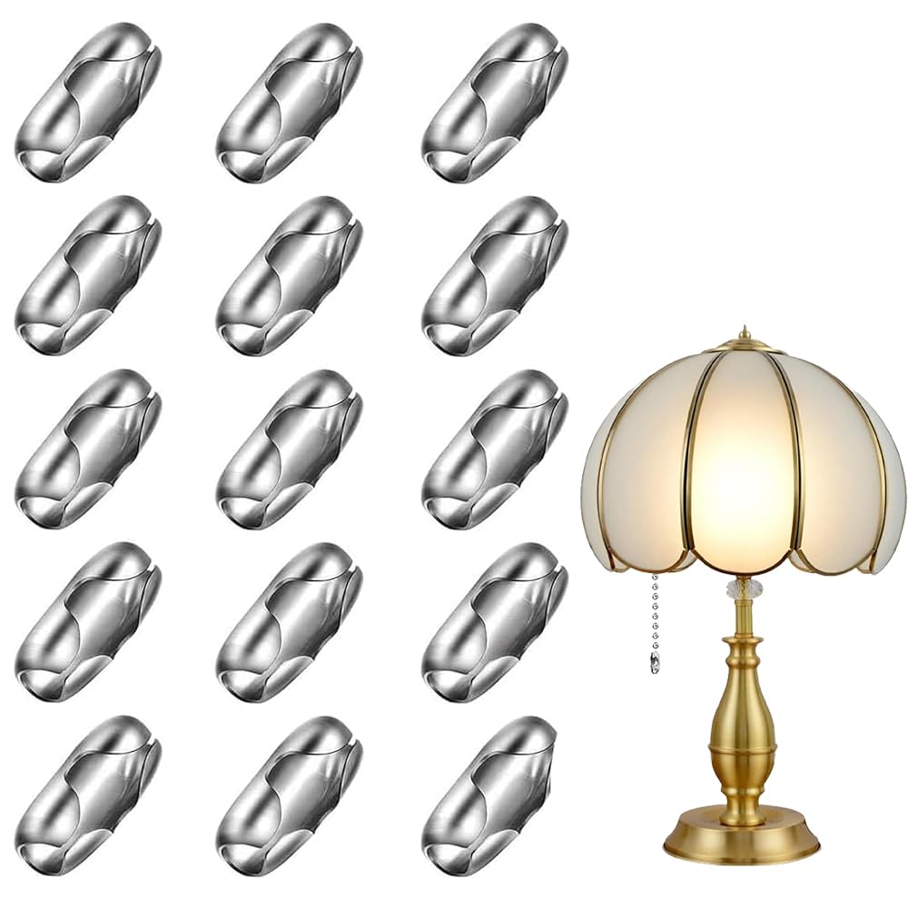 MZOYOURO Blind Chain Connectors, 36Pcs 4.5mm roller blind chain connectors,window blinds easy fit clip in,Beaded Pull Chain Extension Matching Connectors Blind Cord Connector for Blinds