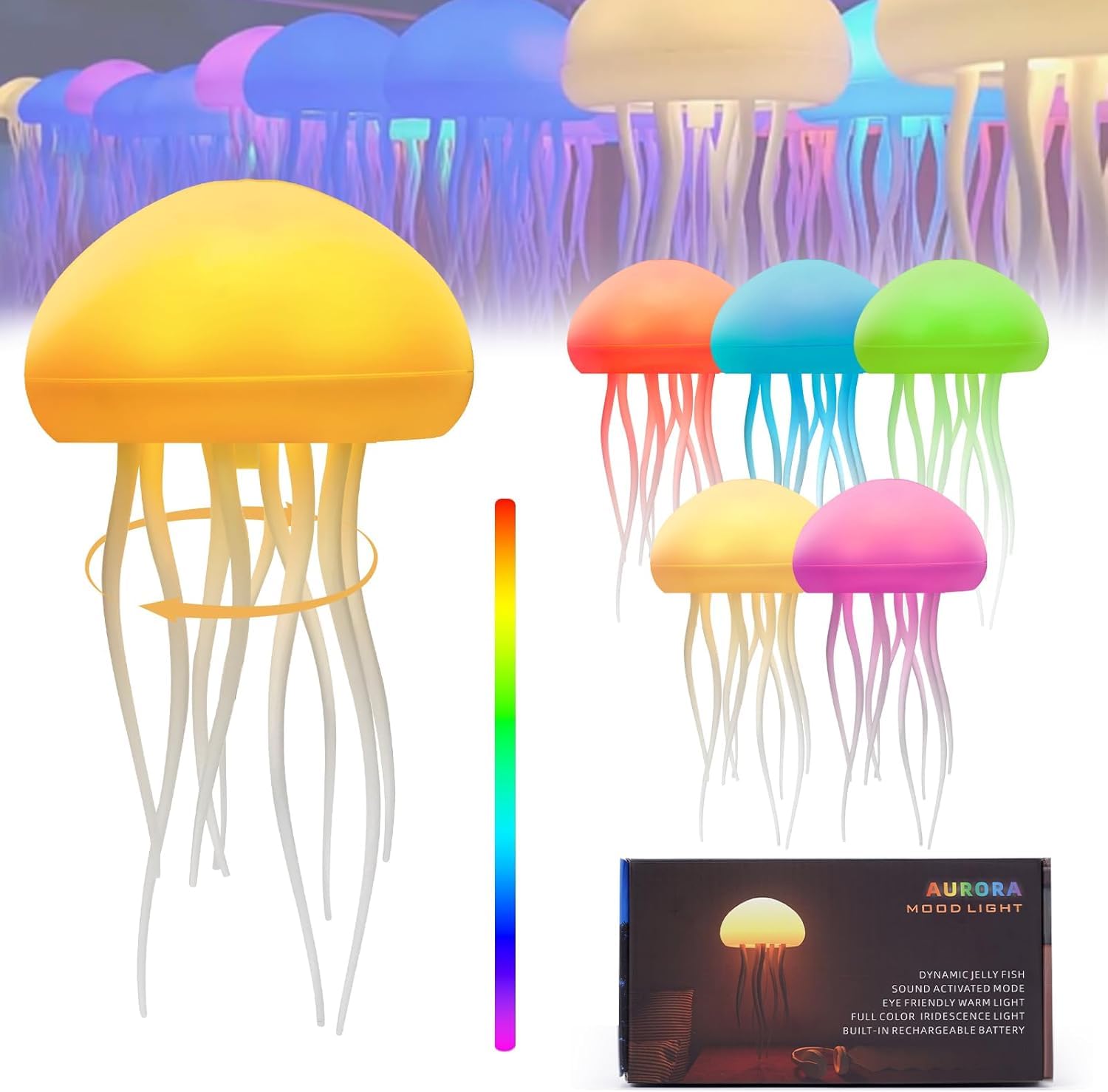 Luminary You Jellyfish Lamp, RGB Gradient Jellyfish LED Night