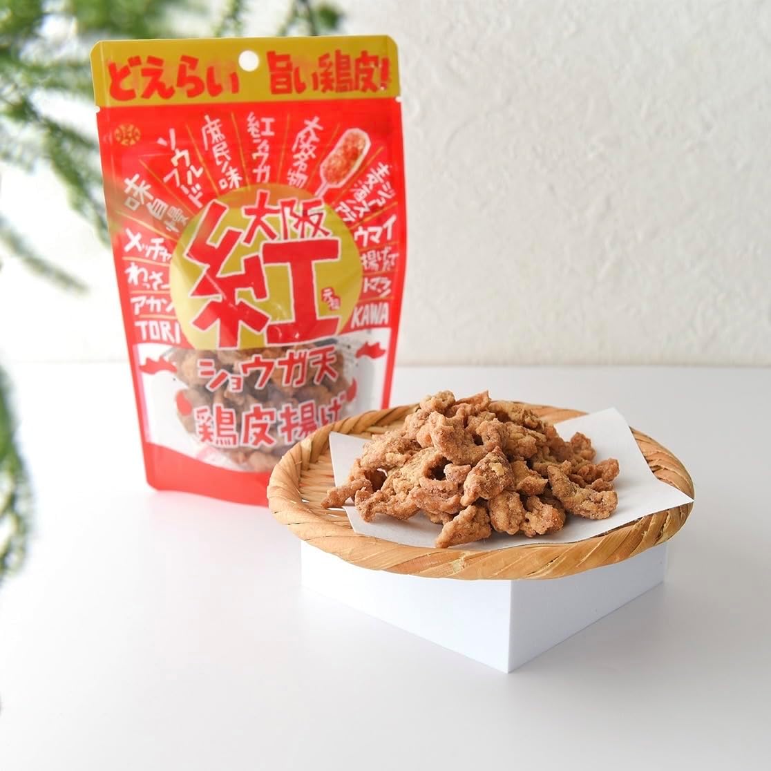 アイデアパッケージ 大阪紅ショウガ天鶏皮揚げ 45ｇ