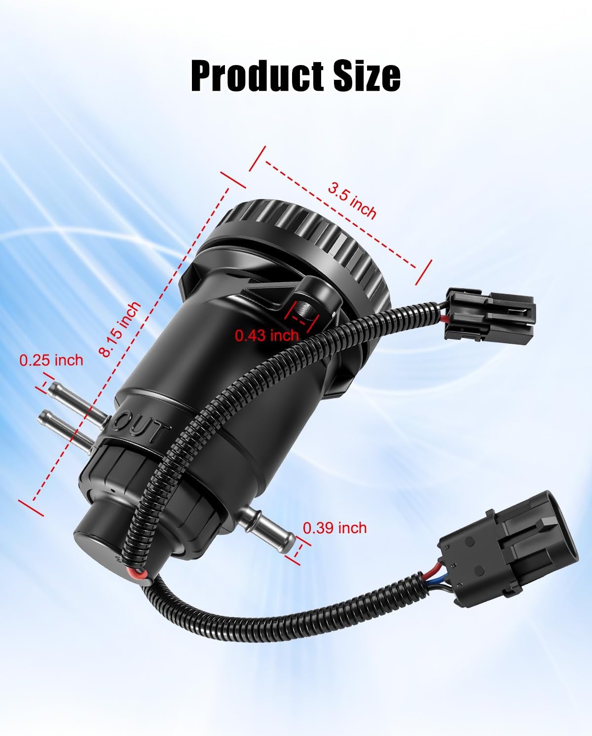 10154635 Fuel Filter Assembly Fit for Chevy/GMC C1500 C2500 C3500 K1500 K2500 K3500 6.5L V8 Replaces 10226035 TP1256