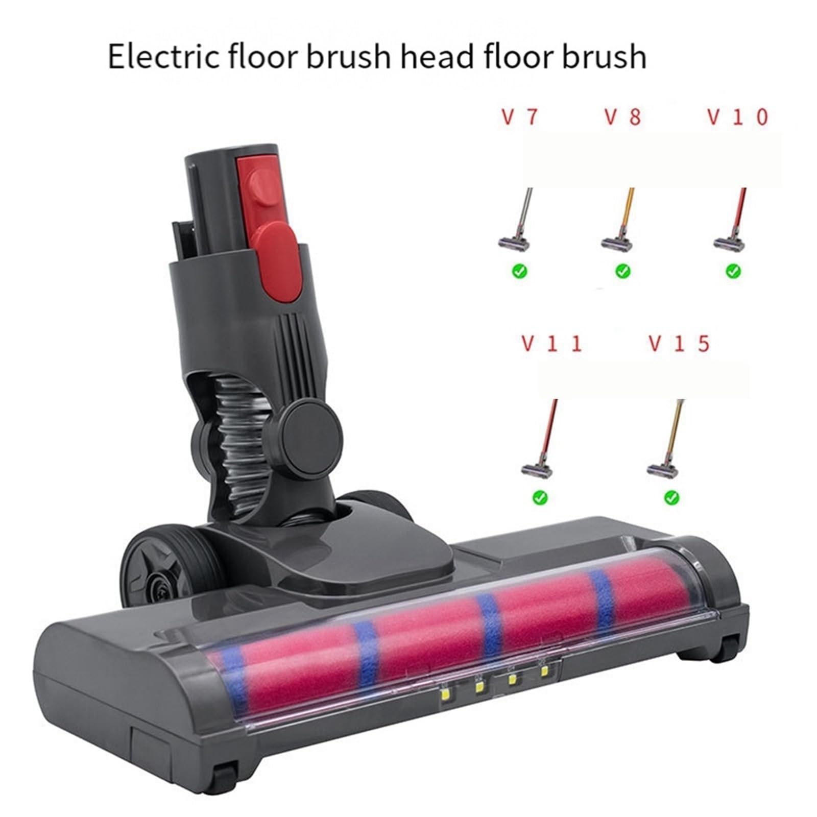 Sostituzione Testina Spazzola A Rullo Morbido Con Luce LED, Compatibile Con Dyson, V15 V8 V7 V10 V11 Aspirapolvere Attacco for Pavimenti In Legno Sostituisci Il Sostituisci