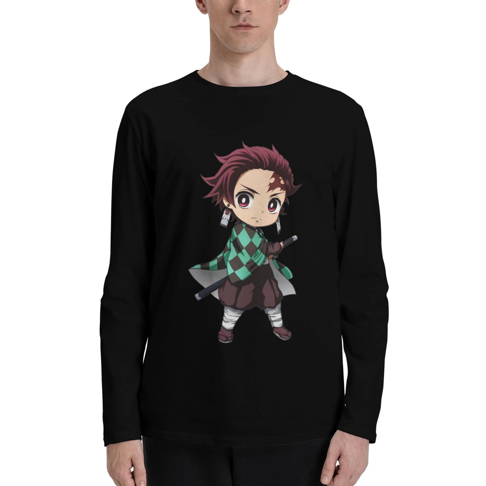 釜戸炭治郎　長袖Tシャツ　M TVアニメ「鬼滅の刃」長袖Tシャツ(炭治郎)(120 グリーン