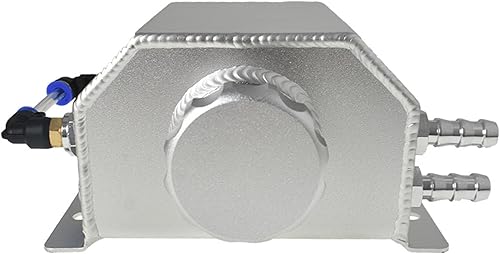 labwork Depósito de tanque de agua de recuperación de refrigerante de aluminio, 1 litro, color negro