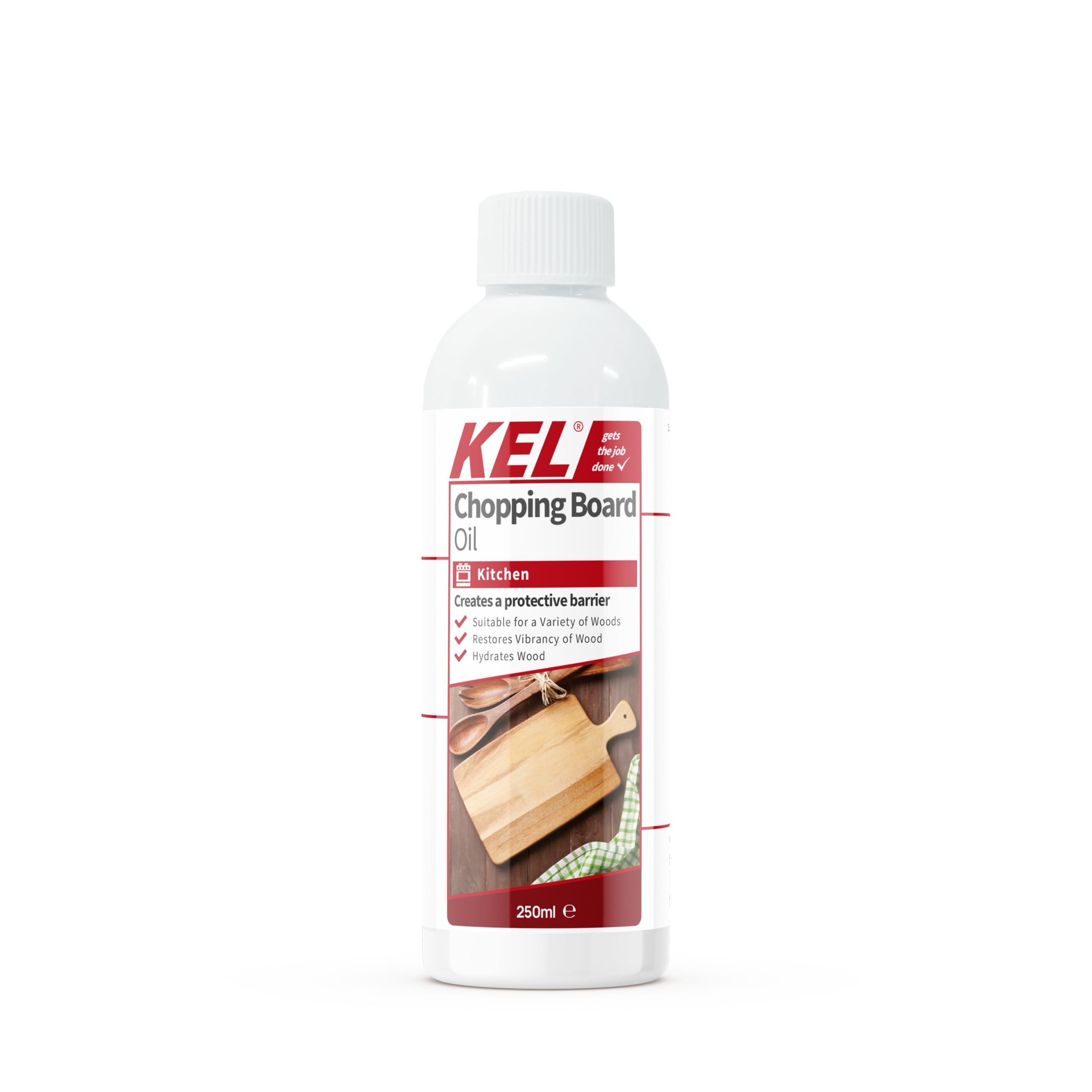 KEL - Chopping Board Oil - Premium Grade Mineral Oil to Protect and Restore Wood Cutting Boards, Butcher Blocks and Countertops - 250ml