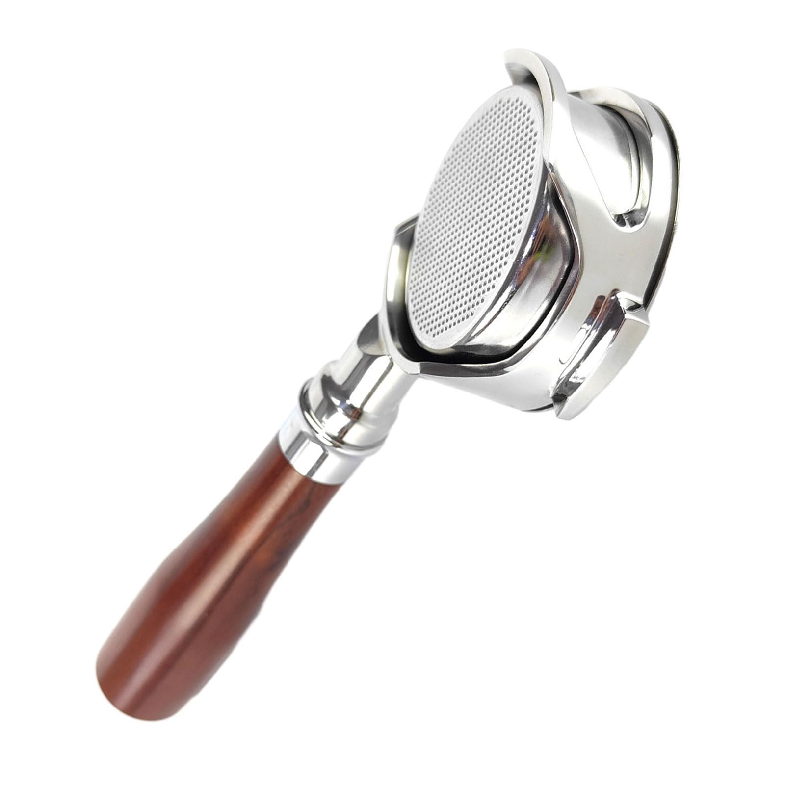 Portafiltro para cafetera con mango sin fondo de 58 mm, portafiltro universal sin fondo para EXPOBAR E61 FAEMA SEMRMO E61 Portafiltro