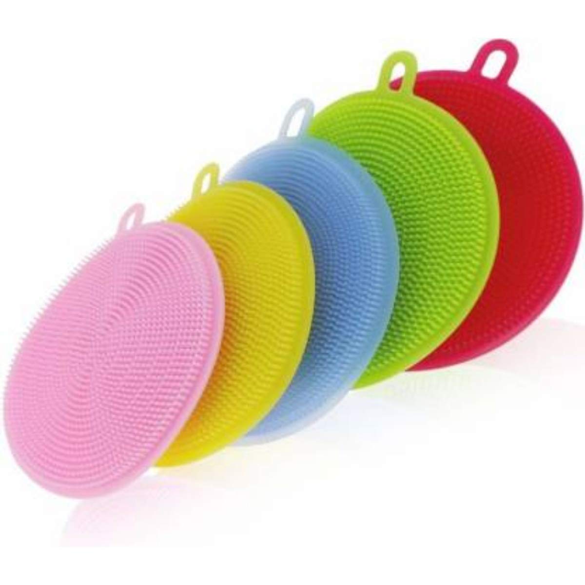 Generic Pack of 5_Home Cleaning Sponge Silicone Scrubber (Color: Assorted)-PID34829 (B0925SCN9S) Amazon Price History, Amazon Price Tracker