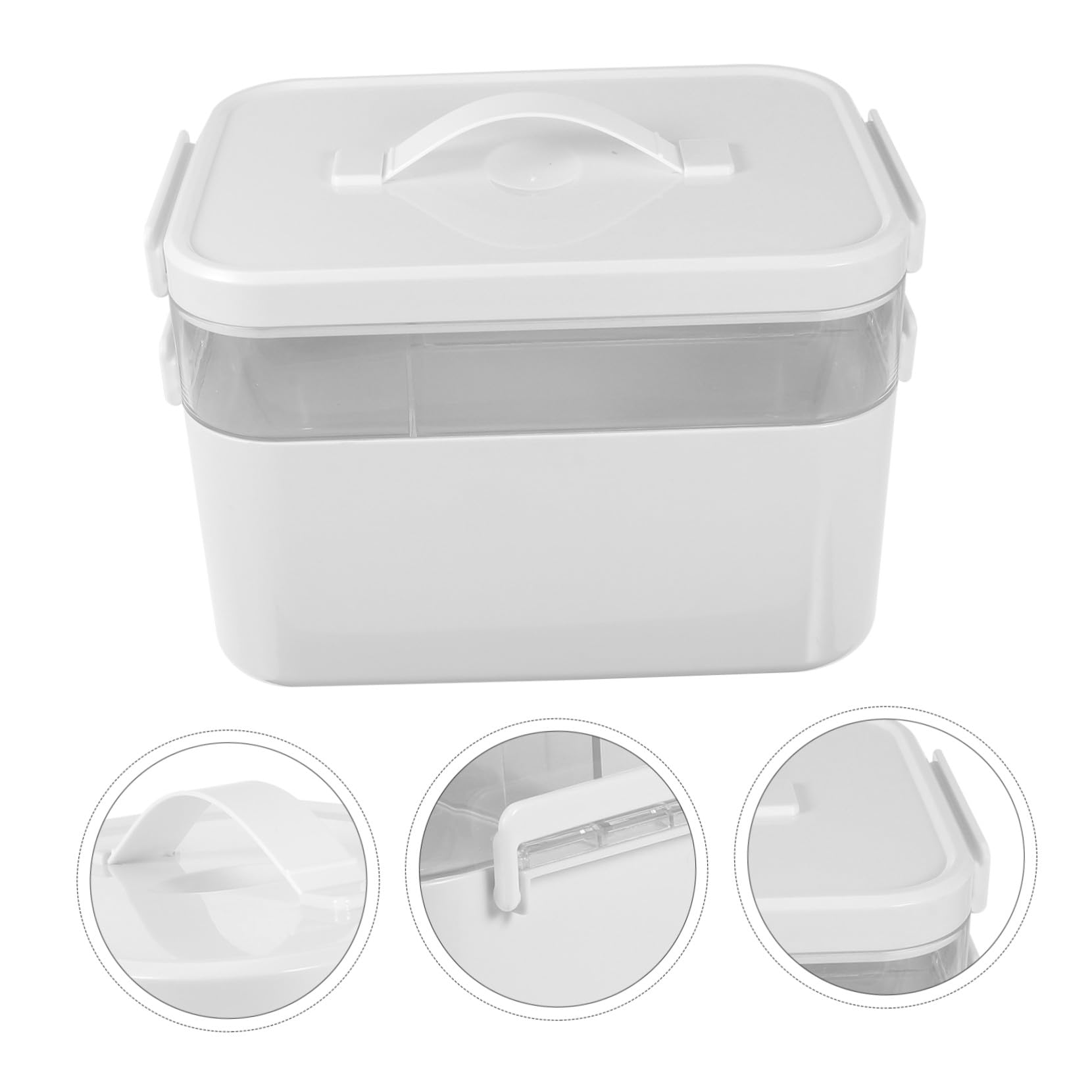 Scatola Medicinali Casa Portatile Capacità con Maniglia Organizer per Primo e Conservazione Farmaci Adatta per Viaggio e Ufficio