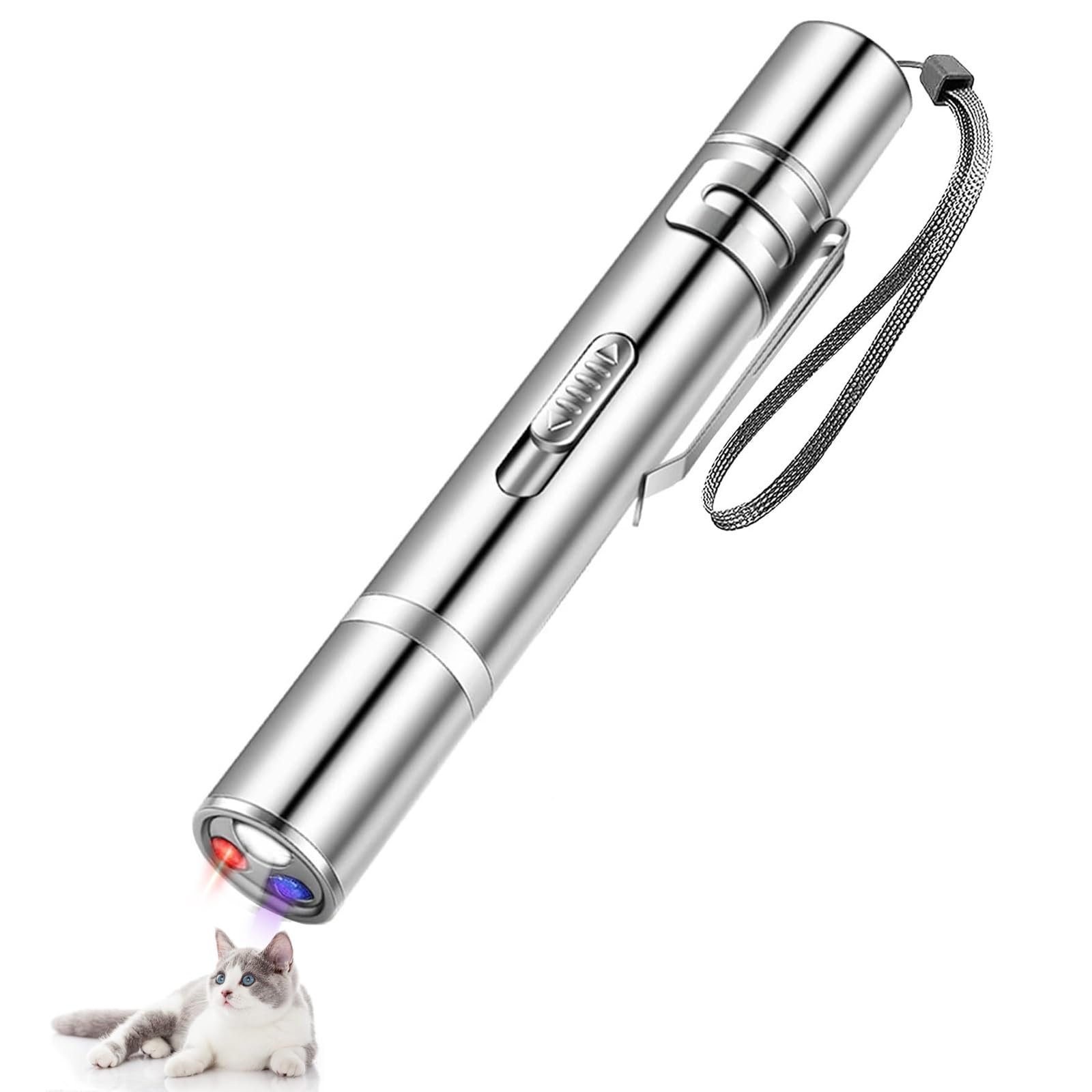 Vinmooog Interaktives katzenspielzeug Katzen Spielzeug Katze Hund Spielzeug Kitten Spielzeug, 7 In1 cat Toy Multimode Spielzeug für Haustiere Trainingsgerät