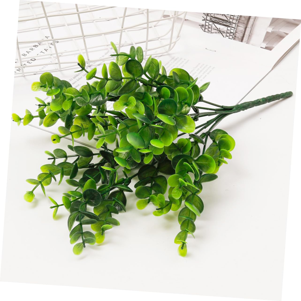 PRETYZOOM 9pezzi Eucalyptus Artificiali Per Decorazioni Per Matrimoni e Arredamento Casa Per Ed