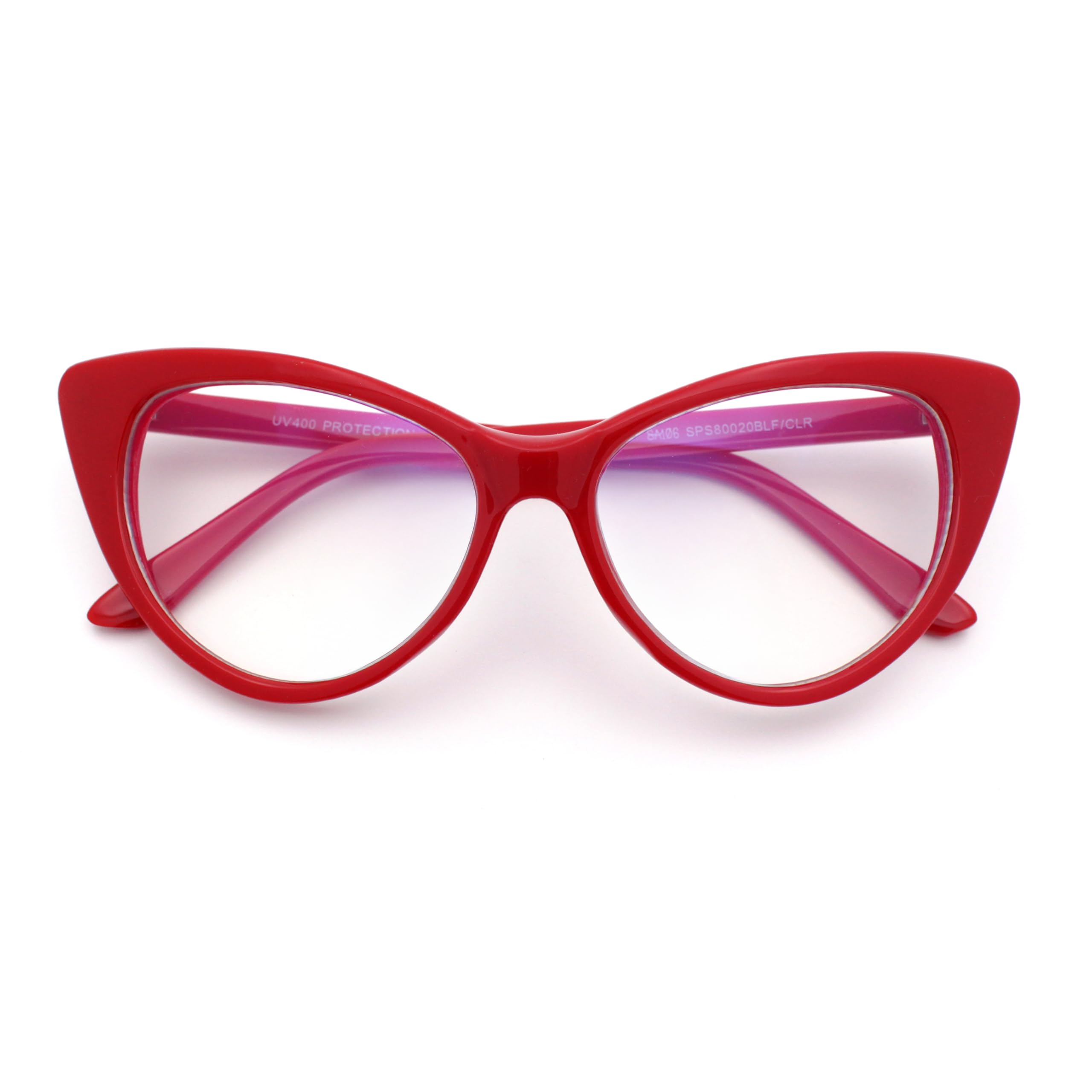 SA106 Classic Gothic True Cat Eye Frame Blue Light Filtering Computer Glasses-image-43