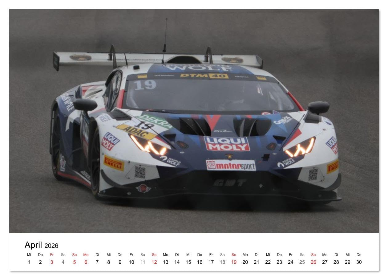 Deutsche Tourenwagen (Wandkalender 2026 DIN A3 quer), CALVENDO Monatskalender: Fotos aus der DTM (CALVENDO Sport)