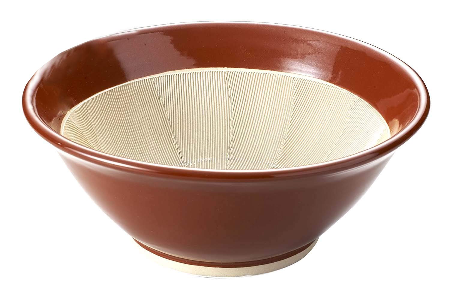 ?????? Yamakiikai A57 Mortar Pot, Brown, Diameter 14.6 inches (37 cm), Sri Pot, No. 12