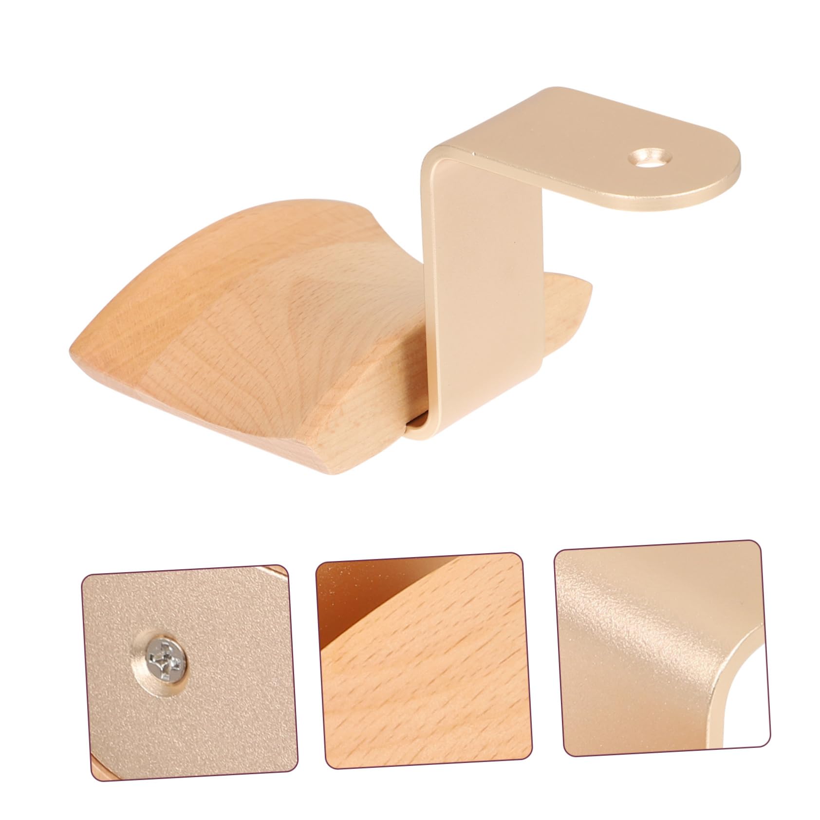 IMIKEYA 4piezas Soporte Para Auriculares De Natural Diseño Moderno Soporte Colgante Para Auriculares Organizador De Escritorio Para Hogar y Oficina