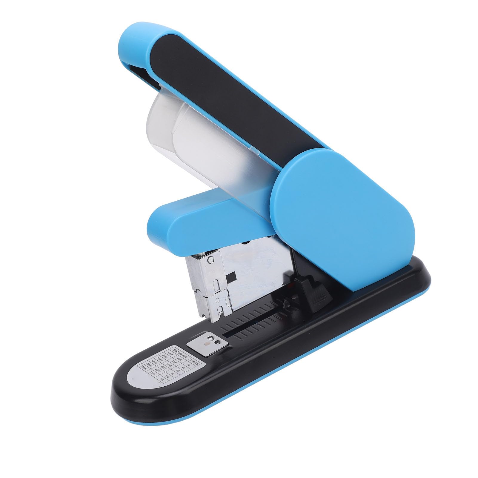 Generic Grapadora de Escritorio Resistente de Profundidad Ajustable, 130 Hojas, Color Azul, Grapadora de Papel de Gran Capacidad para Oficina, Escuela y Hogar