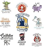 Magictodoor Custodial Workers Day Gift Stickers - Vinyl Decals for Scrapbook, Phone, Laptop - Funny Custodian Appreciation Decor with Inspirational Quotes