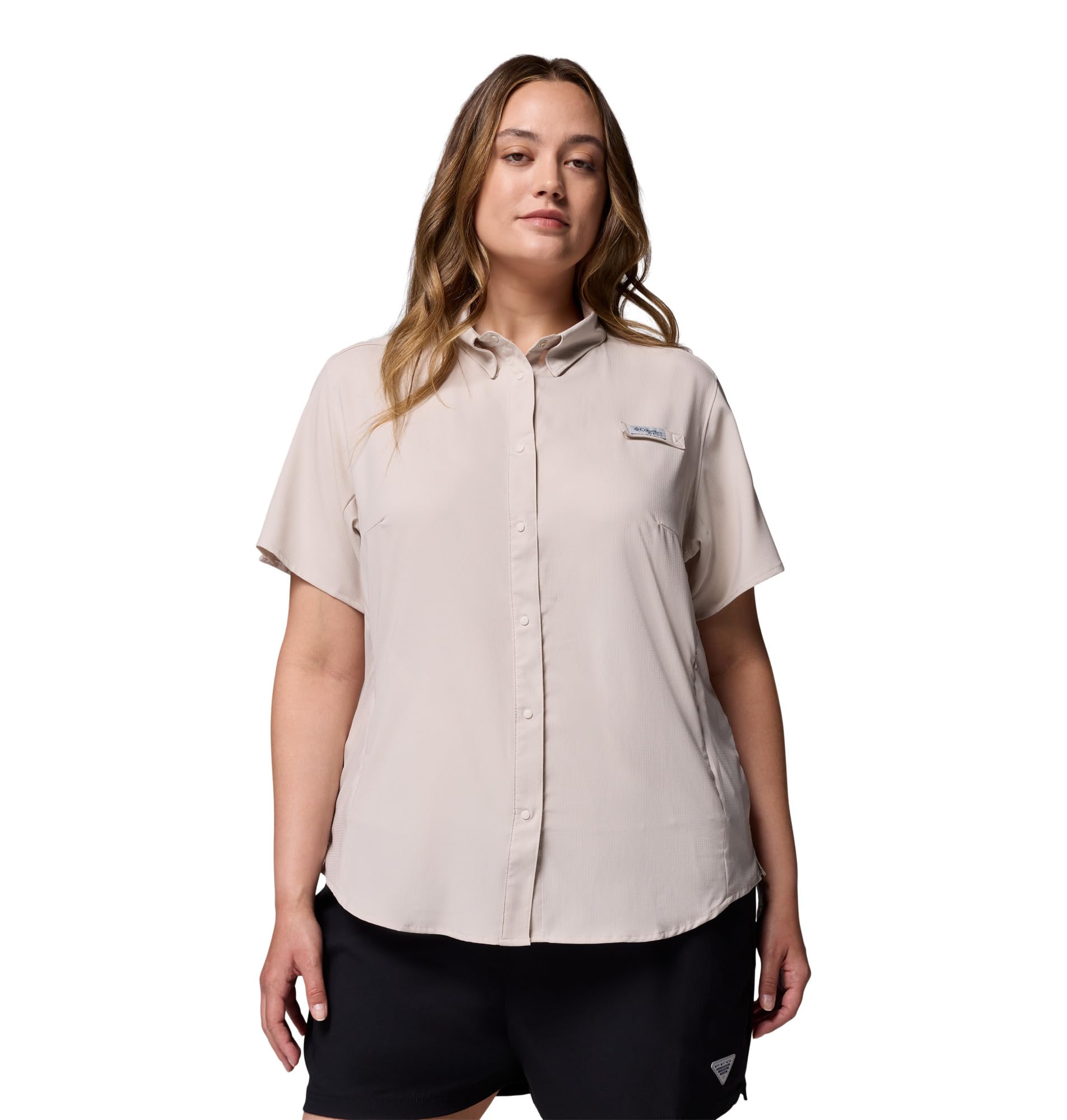 Columbia Sportswear Tamiami II T-shirt à manches courtes pour femme, Pierre foncée., 3X