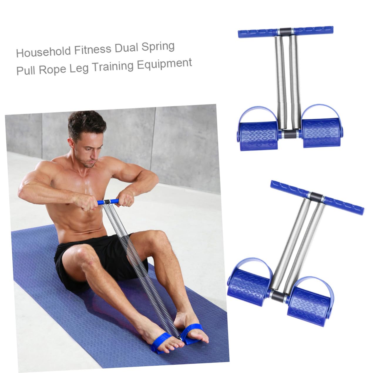 Abaodam Pedaliera Fitness con per Esercizi Attrezzatura per Fitness Portatile e Facile Usare Adatta