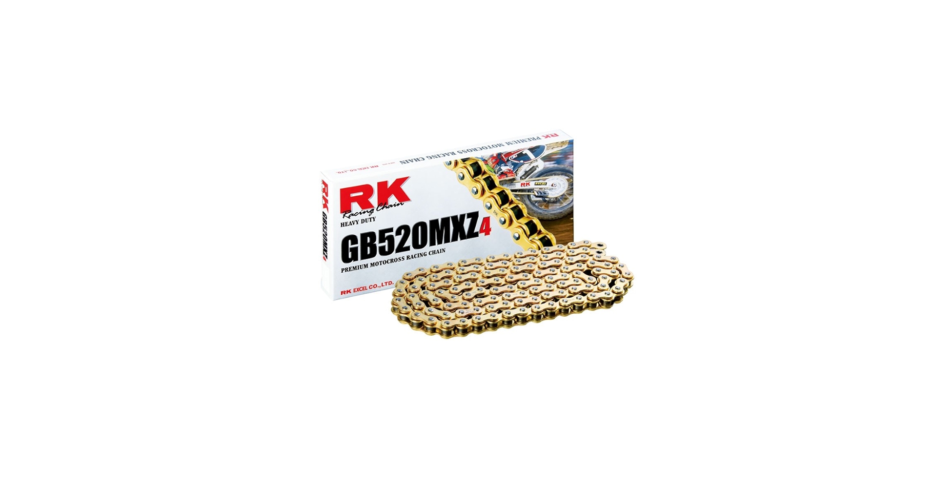 Amazon.com: RK Racing Chain GB520MXZ4-116 (520 Series) Gold