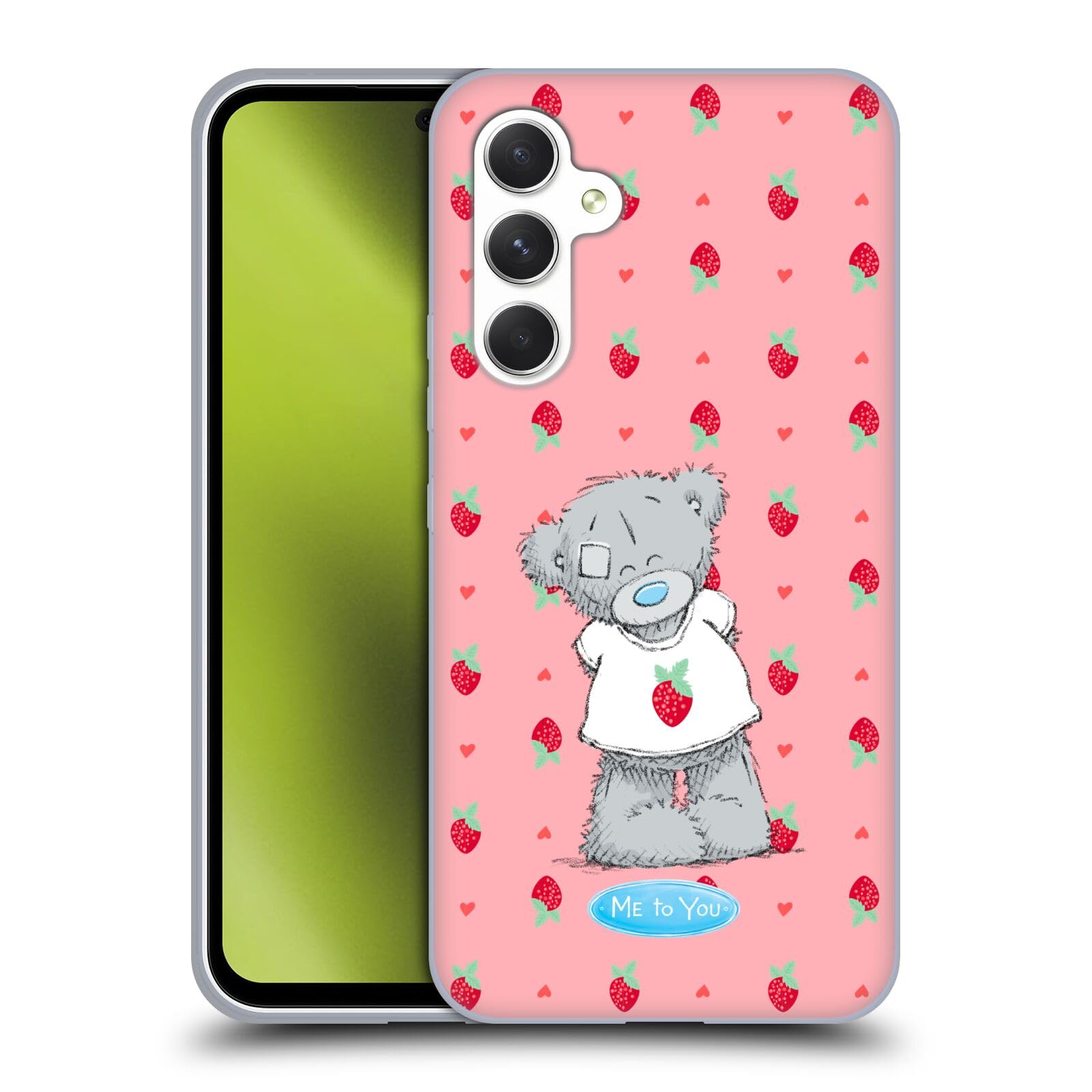 Head Case DesignsOfficially Licensed Me to You Strawberry Retro Fun Soft Gel Case Compatible with Samsung Galaxy A54 5G