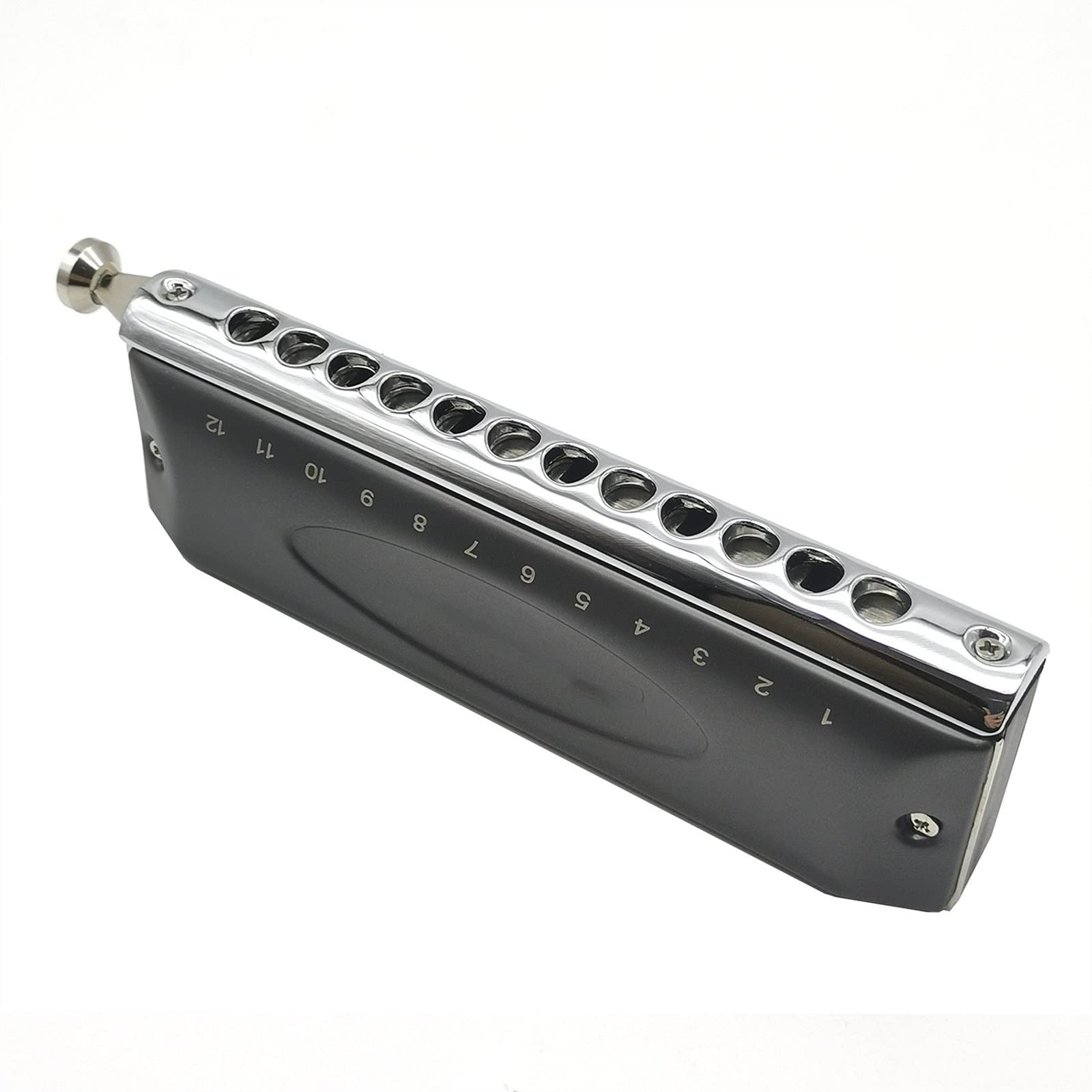 Chromatyczna harmonijka 12-otworowa 48 tonów C kluczowa harmonijka ustna dla dorosłych Harmonijka Dla Początkujących