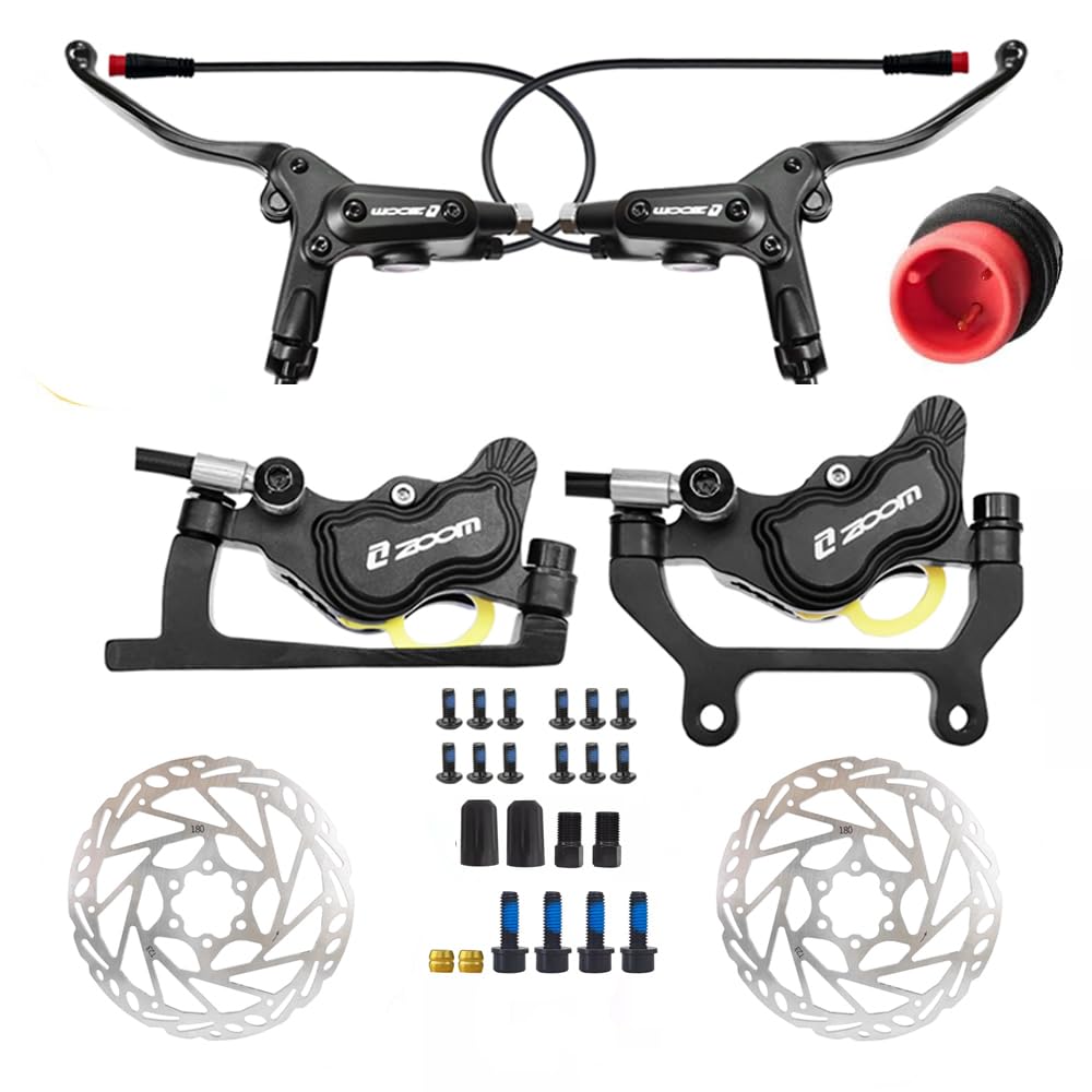 Amazon.com: Zoom HB-890E 2-PIN 4-Pistons E-Bike Hydraulic Brake
