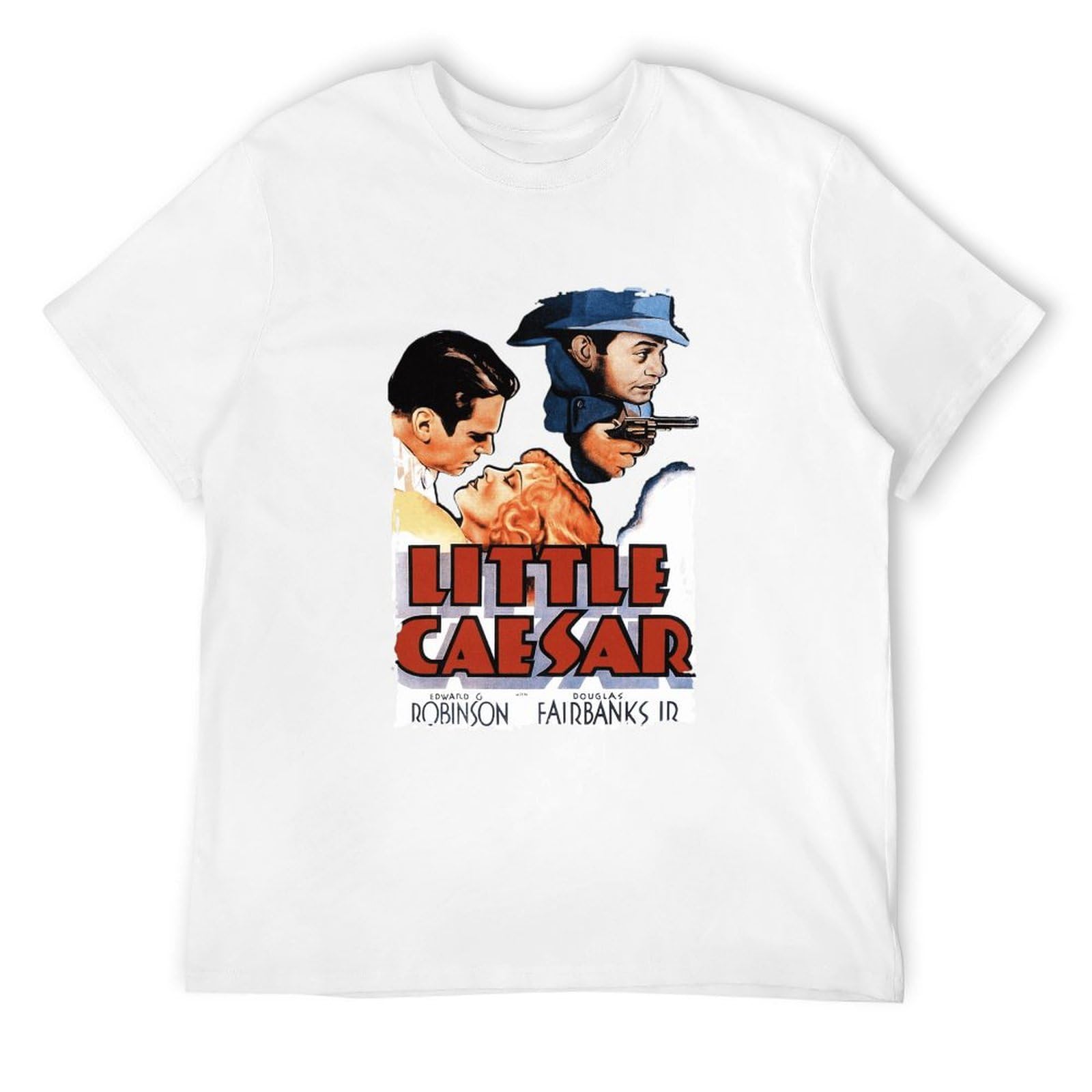 Men's Little Caesar 1931 Crime Drama Movie T Shirt White