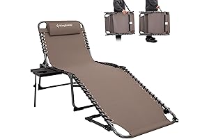 KingCamp Folding Sun Bed Lounge Chair: Outdoor Oasis of Comfort and Convenience