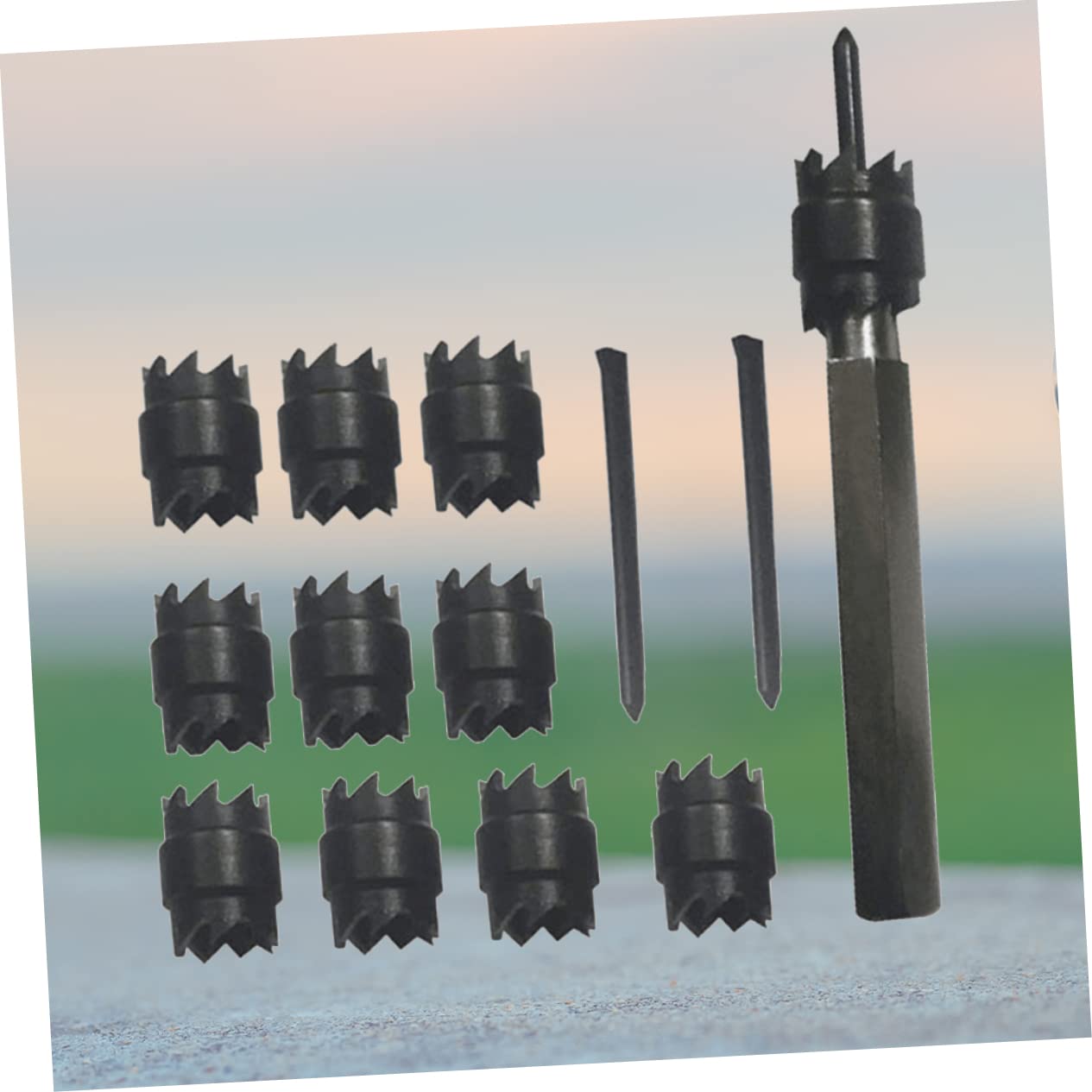 Set di Punte per Trapano Saldatura Punti Doppie 13 Pezzi Inox Nero