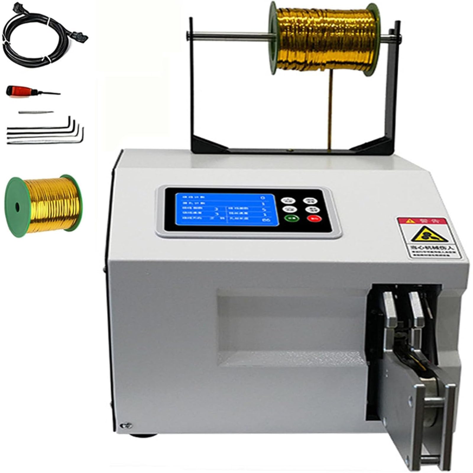 HaiZethonic Electric Semi Automatic Bag Closure,Automatic Twist Tie Machine, Wire Sealing Bundler for 0.19-1.18in Diameter, Efficient Metallic Twist Ties, Ideal for Packaging and Bundling TypeA