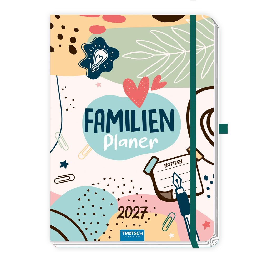 TRÖTSCH - Wochenbuch Familienplaner 2027: Tagesplaner